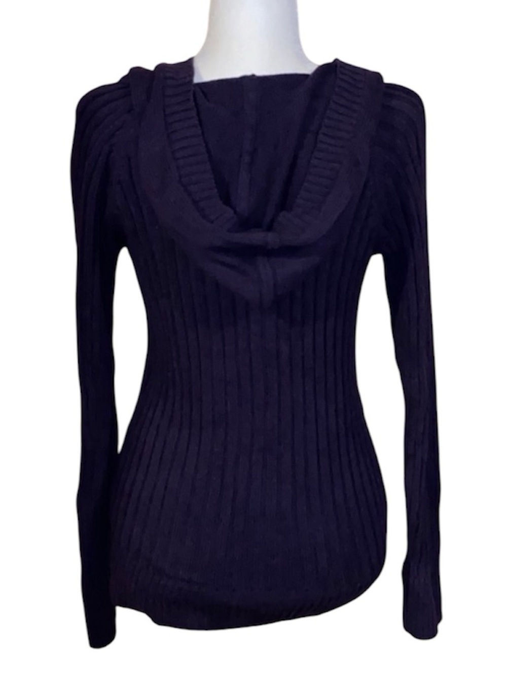Sonoma Purple Sweater With Hood & Kangaroo Pocket - Picture 4 of 6